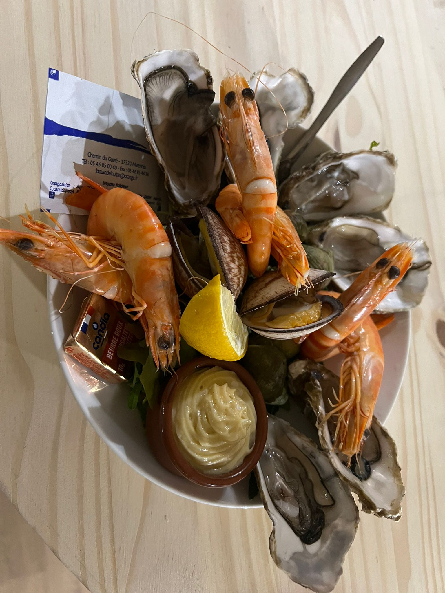 Assiette fruits de mer